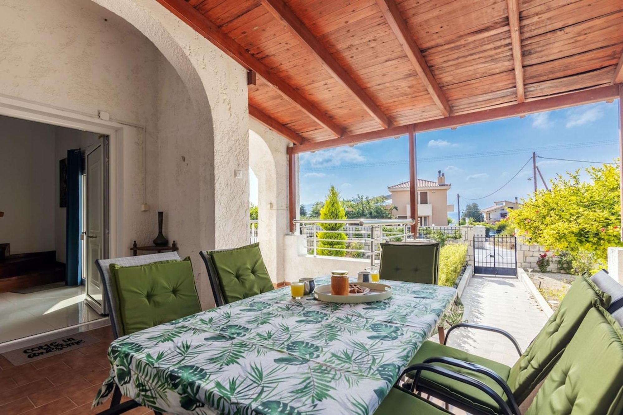 Amazing Villa Chrysanthi With Private Pool In Heraklion Epano Vathia Екстериор снимка